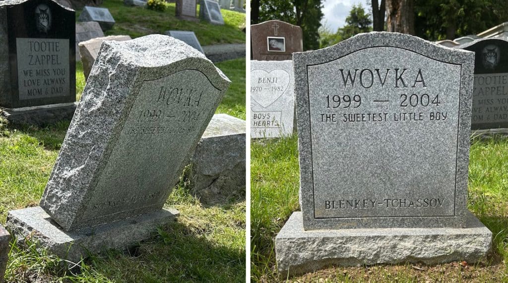 Monument Foundation Re-Set / Straightening